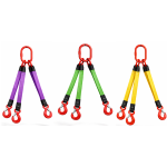 Zawiesia pasowe 3-ciegnowe zakończone hakami z zabezpieczeniem CZO